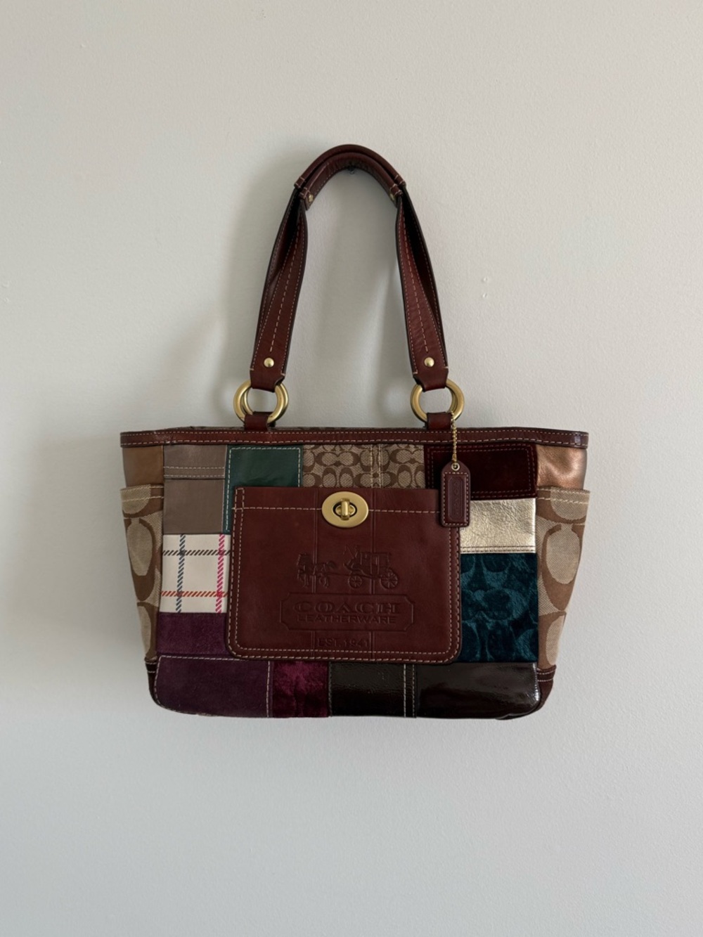 The 2007 COACH Limited Edition Holiday Patchwork Gallery Tote